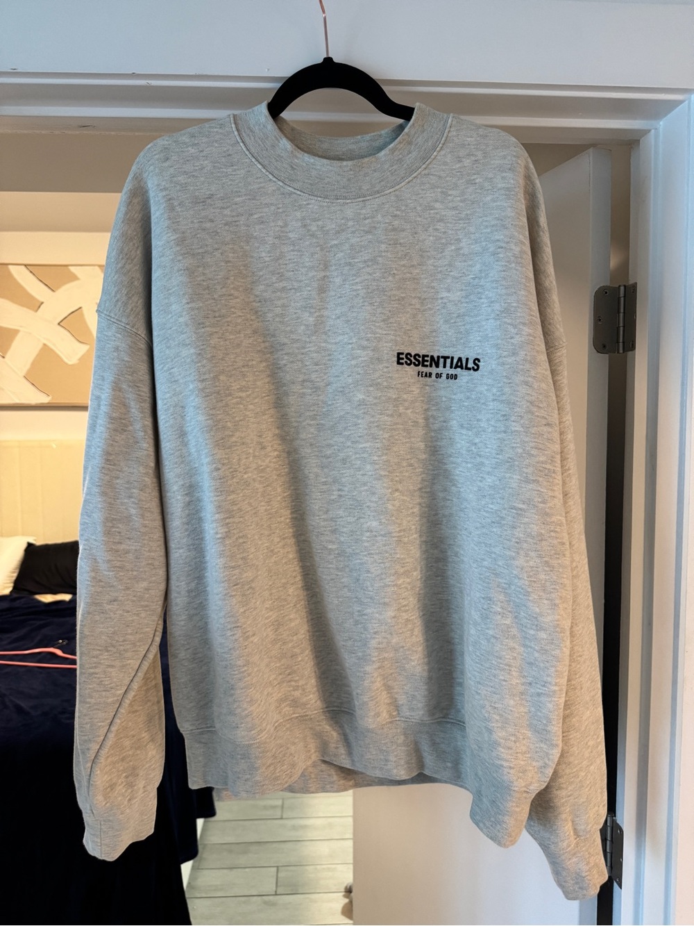 Fear of God ESSENTIALS Light Gray Crewneck Sweatshirt